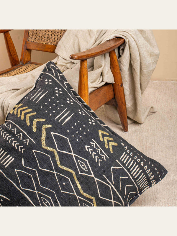 Cushion Cover - Tribal Motif Floor Reversible Filled