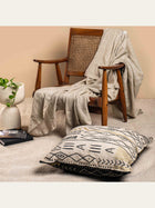 Cushion Cover - Tribal Motif Floor Reversible Filled