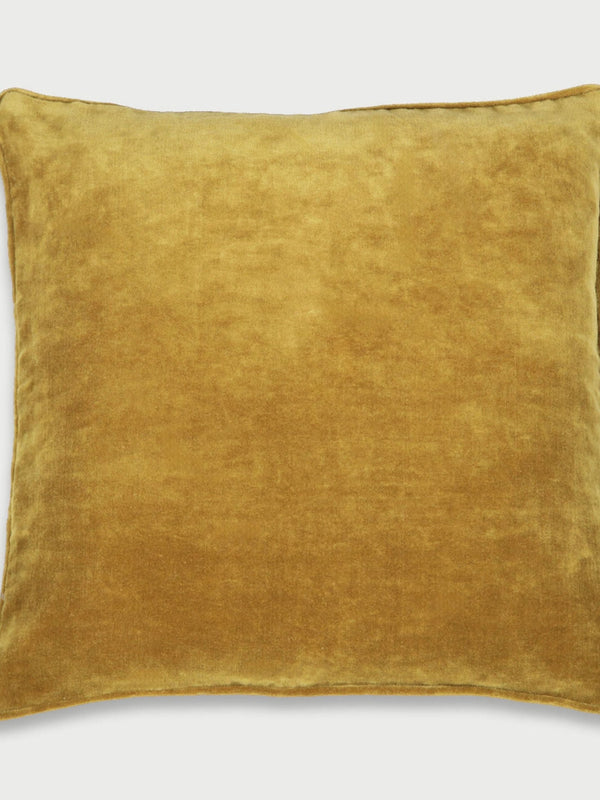 Cushion Cover - Ochre Velvet