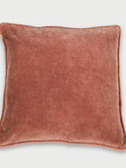 Cushion Cover - Rhubarb Velvet Euro Sham