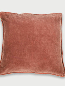 Cushion Cover - Rhubarb Velvet Euro Sham
