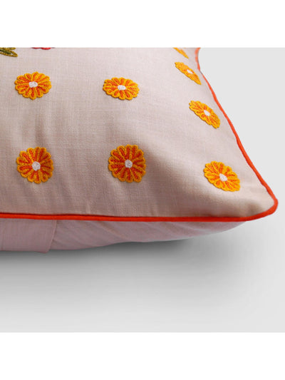 Dilara Aari Embroidered Cushion Cover Cream