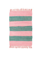 Varkala Recycle Chindi Rug Pink Green