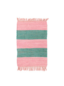 Varkala Recycle Chindi Rug Pink Green