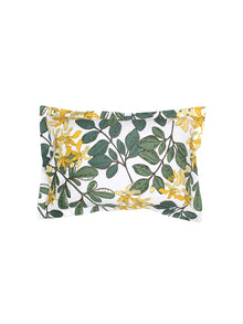 Moringa Green Fitted Bedsheet With Pillow Cover