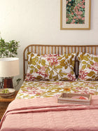 Moringa Pink Fitted Sheet with Pillow Cover