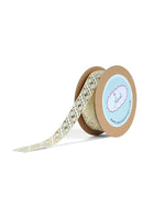 Gold Foil Geometric Print Ribbon