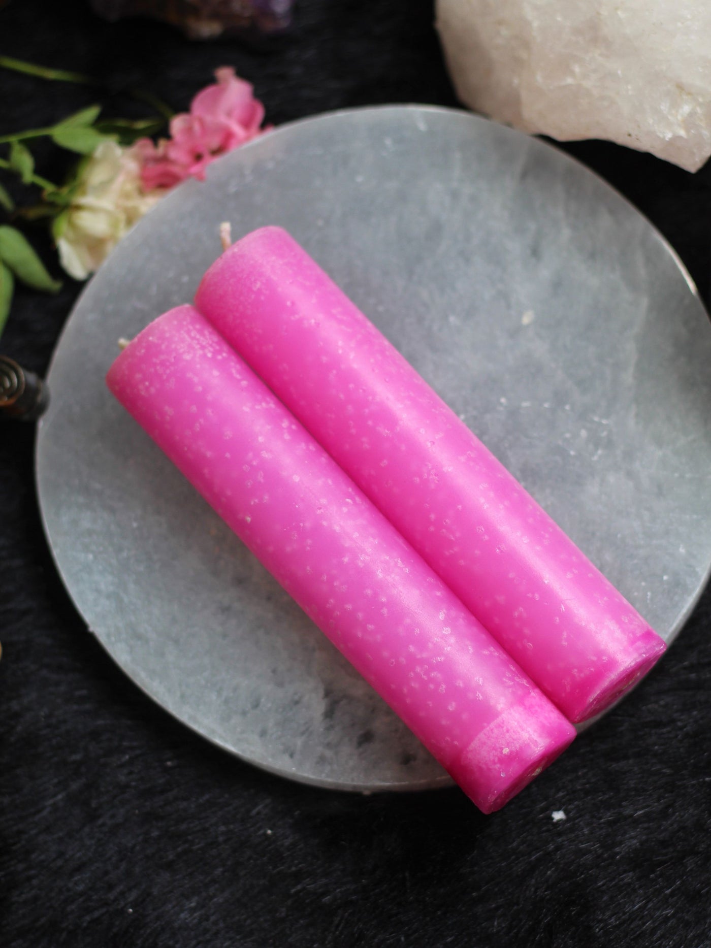 Pink Thick Taper Candle