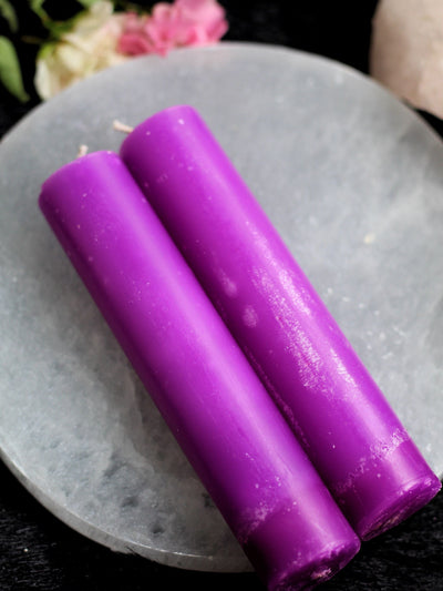 Purple Thick Taper Candle
