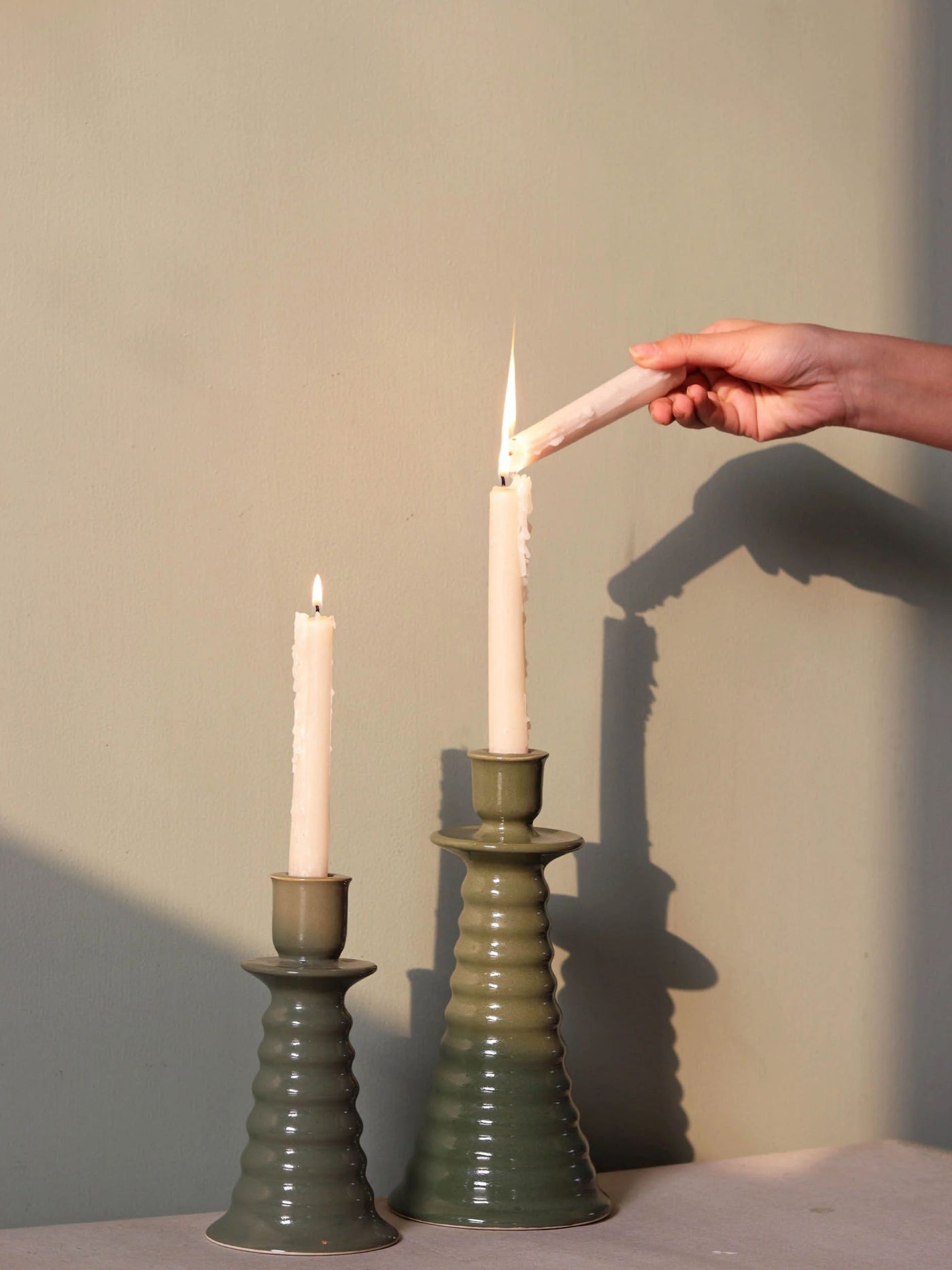 Coil Taper Candle Holder