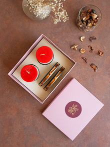 Yang Candles Plates + Aroma Candles _ Gift Box
