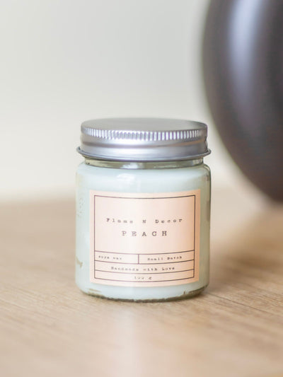 Peach Scented Soy Candle