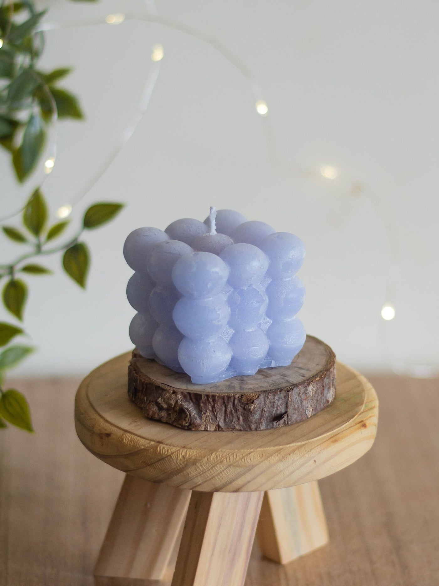Pastel Blue Bubble Scented Candle | Paraffin