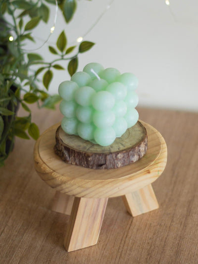 Mint Green Bubble Scented Candle | Paraffin