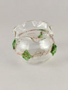 Handblown Art Glass Jade Jewel Abstract Vase