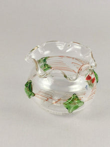Handblown Art Glass Jade Jewel Abstract Vase