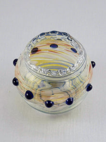 Jeweled Moroccon - Handblown Art Glass Vase