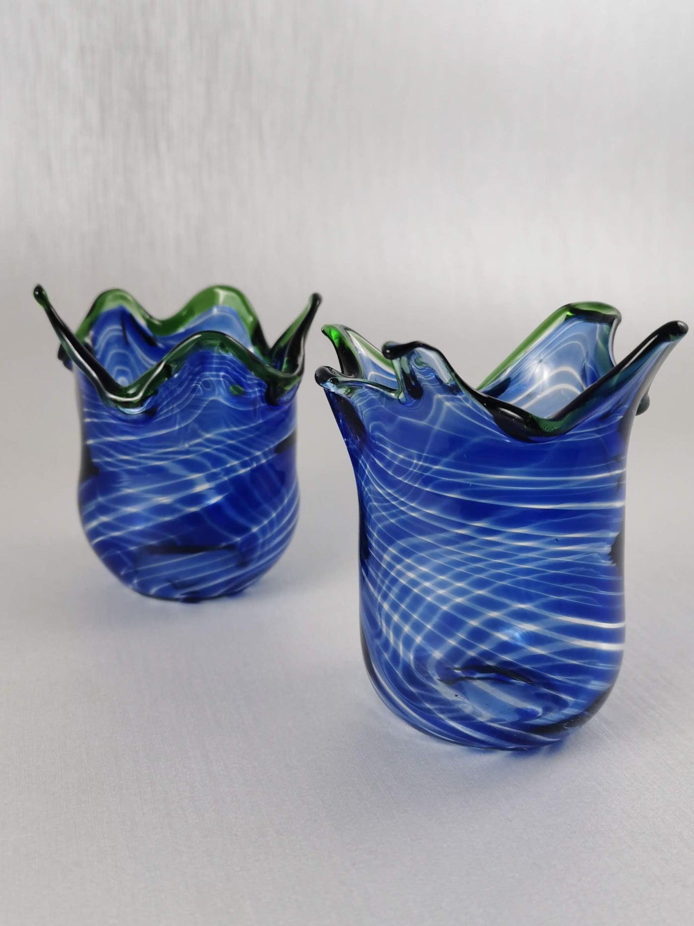Art Glass Vase Veronica Blue