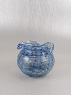 Art Glass Vase Blue wave Erica