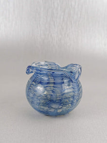 Art Glass Vase Blue wave Erica