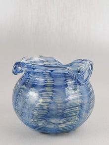 Art Glass Vase Blue wave Erica
