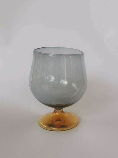 Fyris Wine Glass - Handblown Smokey