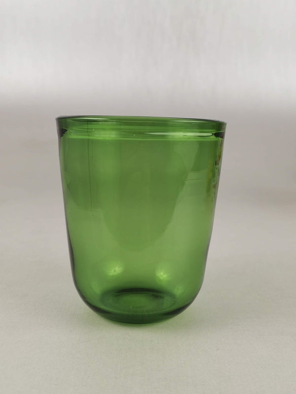 Handmade Tumbler Glass - Emerald Alchemy (single glass)