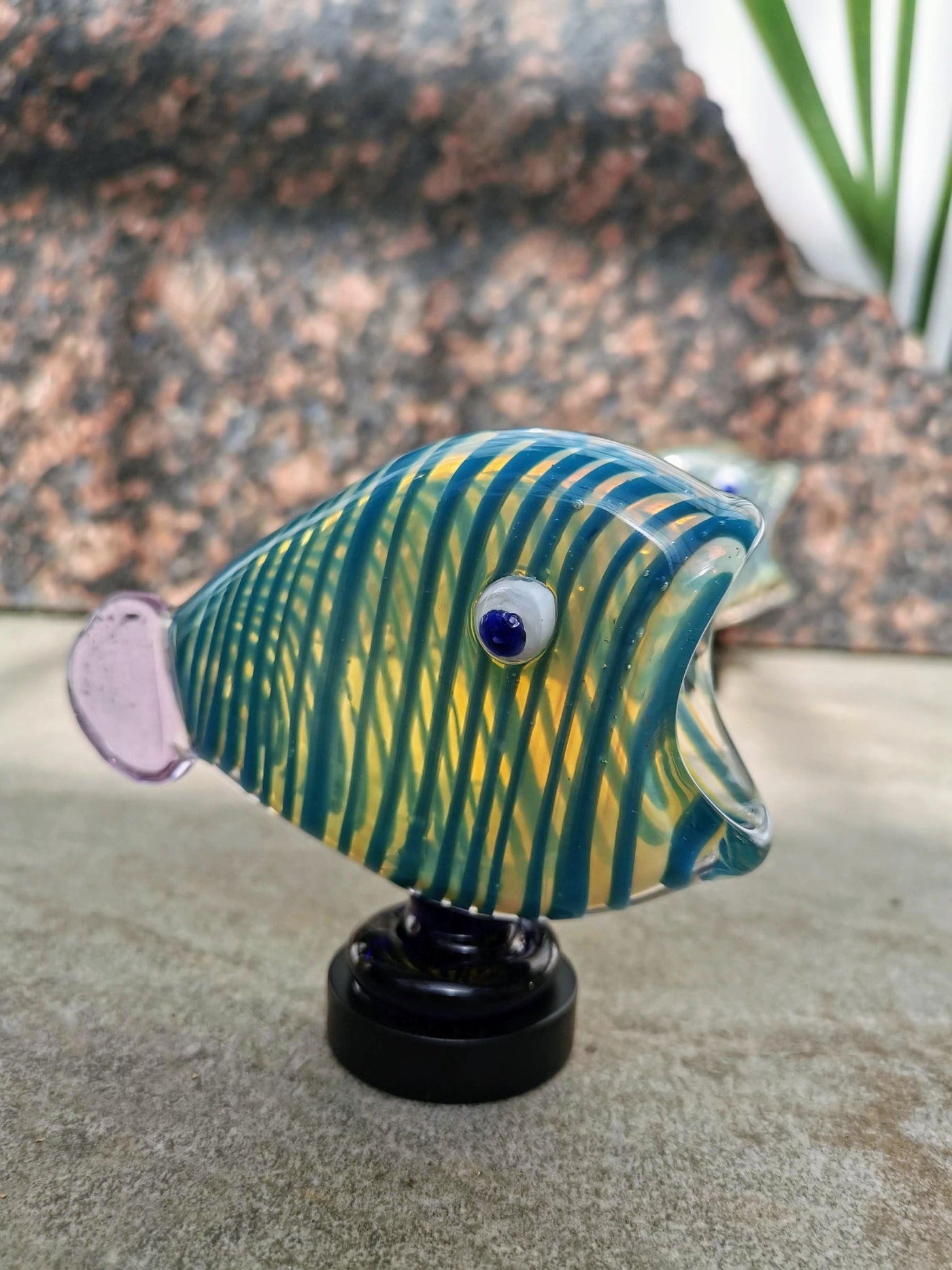 Fish Table Decor Glass- TE