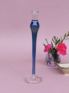 Taper glass candle holder - Elegant vintage
