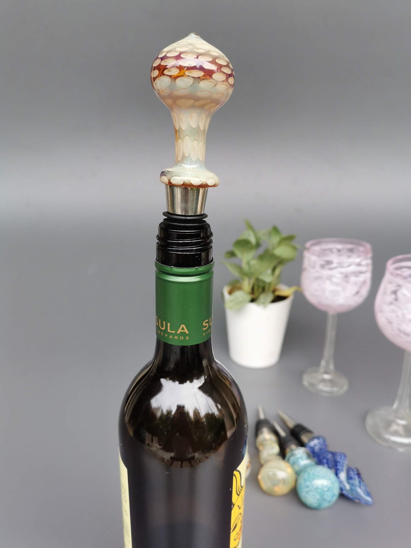 Wine Stoppers - Tanaro Handblown Glass