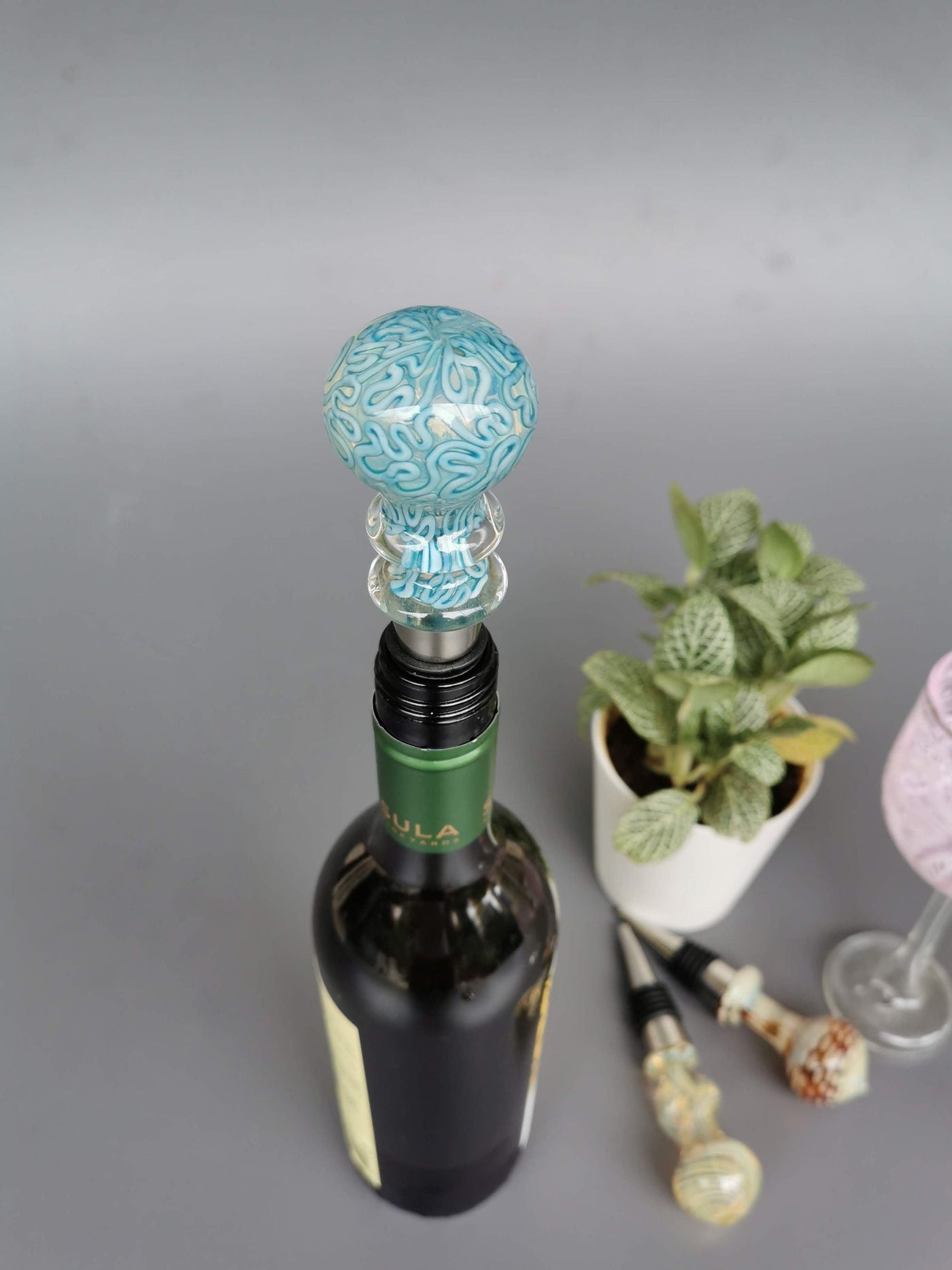 Wine Stoppers - Belice Handblown Glass