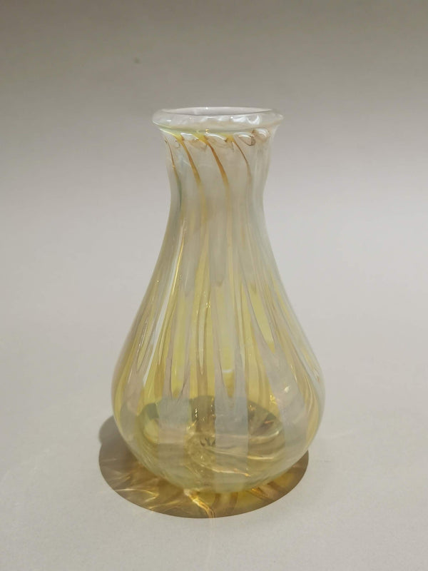 Handblown Vase Natural Hues - Murano Glass Style