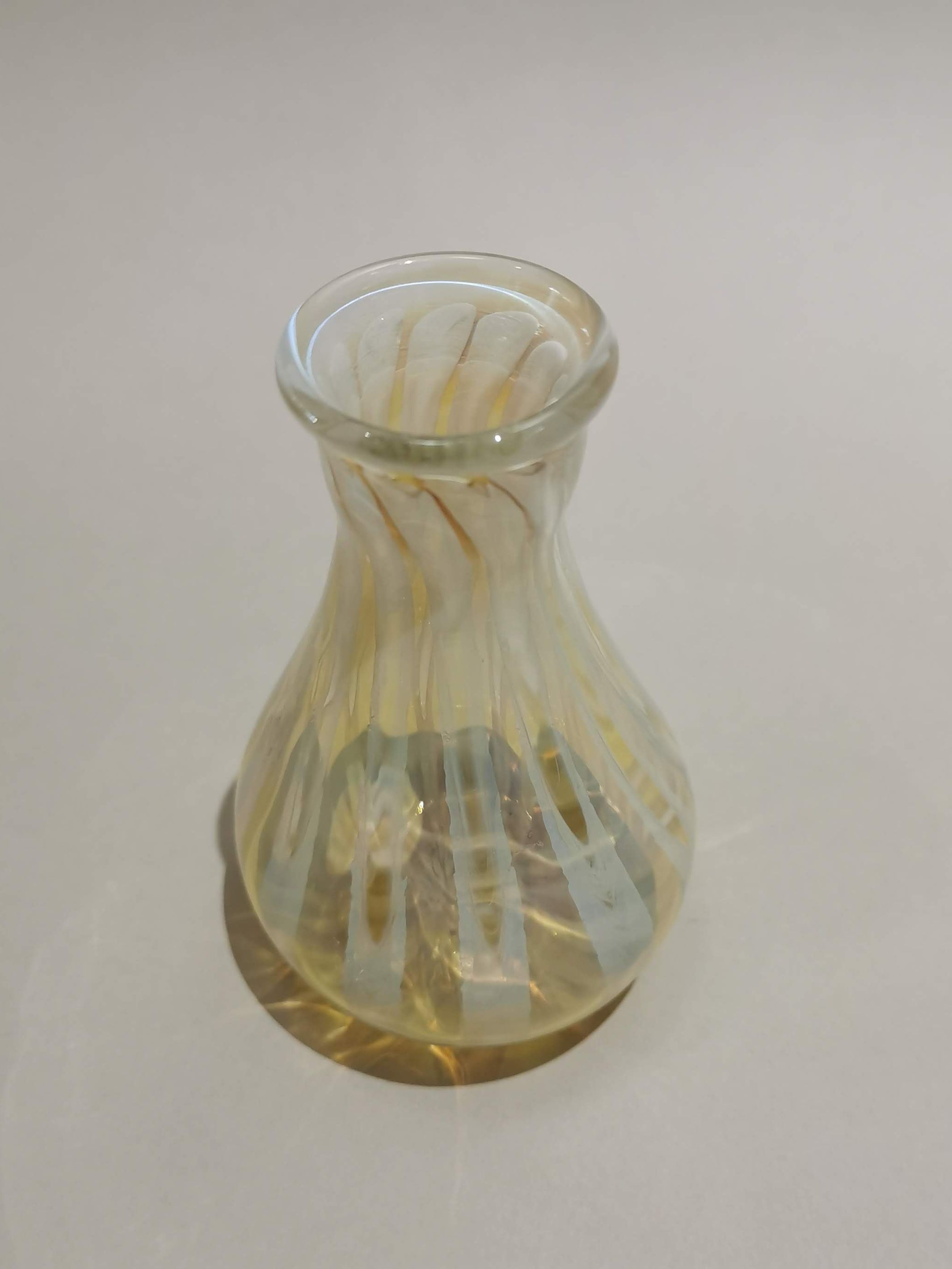 Handblown Vase Natural Hues - Murano Glass Style