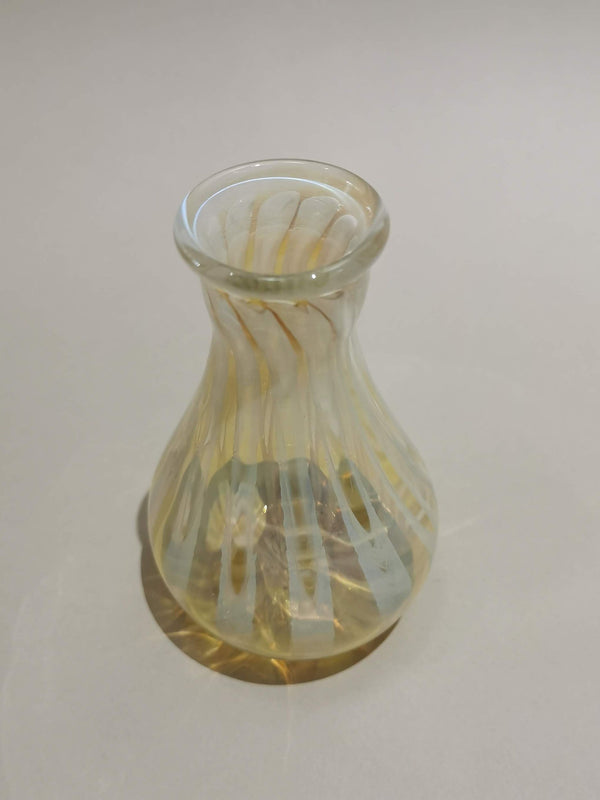 Handblown Vase Natural Hues - Murano Glass Style