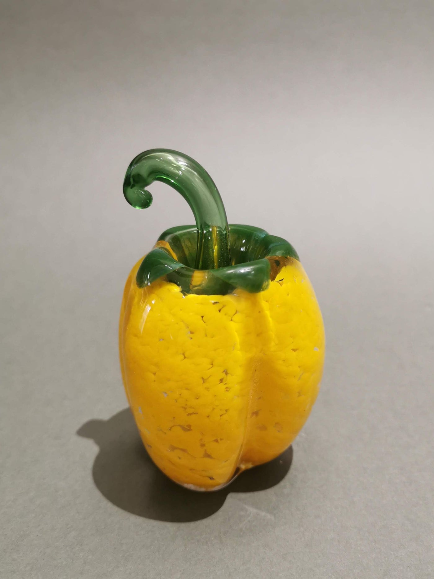 Murano Glass Style Decoration- Yellow Bell Pepper