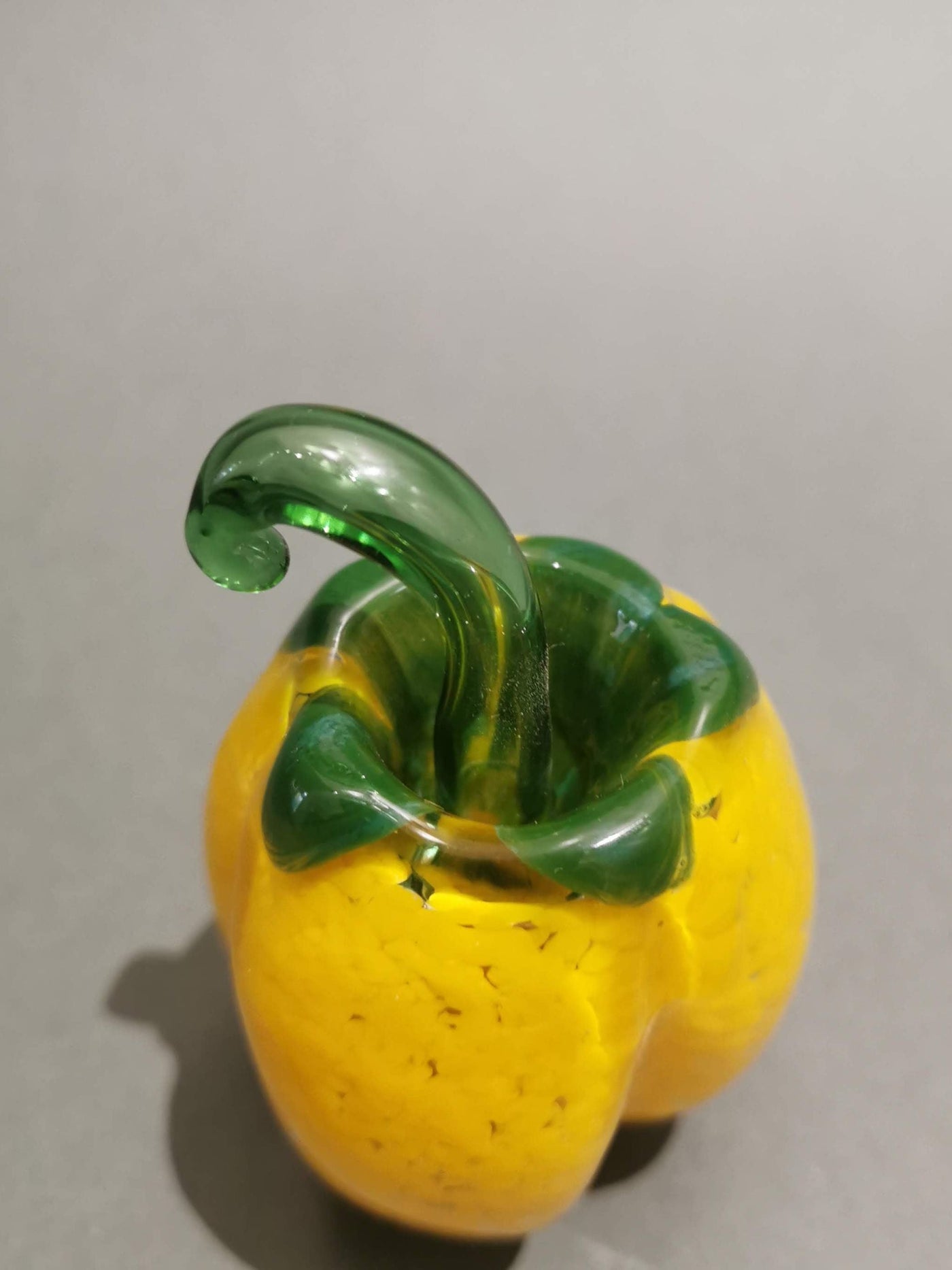 Murano Glass Style Decoration- Yellow Bell Pepper