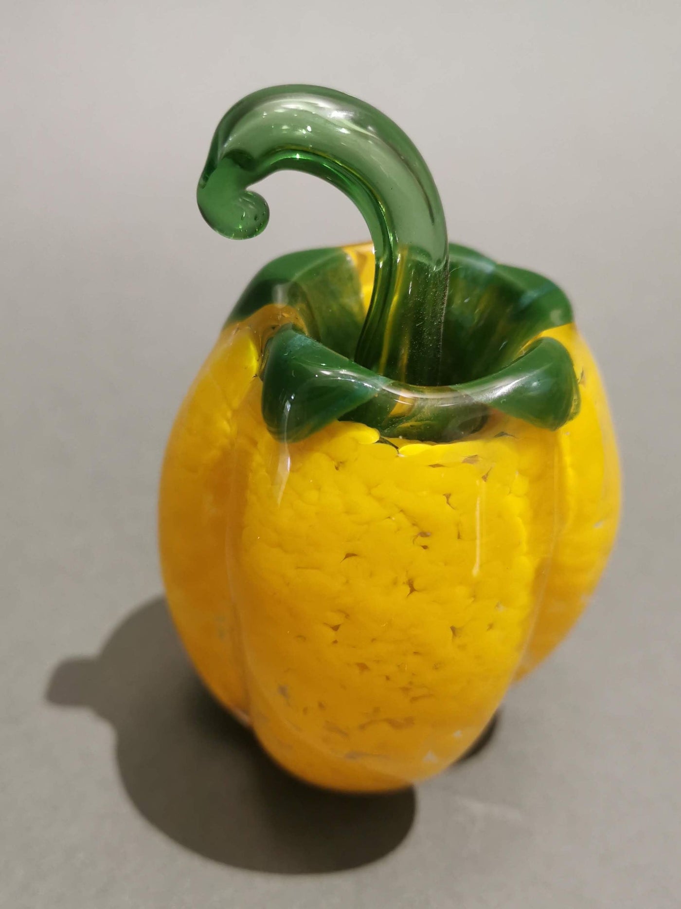 Table Decoration- Yellow Bell Pepper - Murano Glass Style