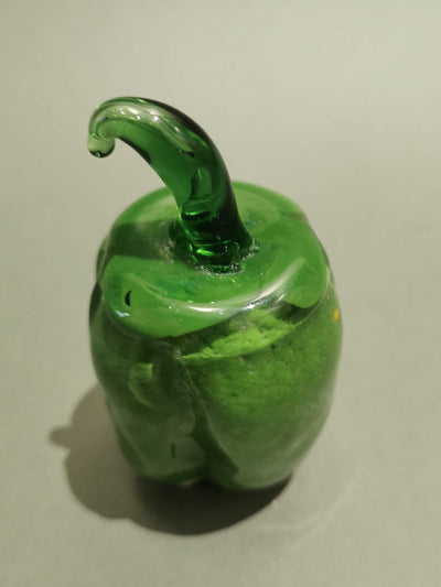 Table Decoration - Natural Green Pepper - Murano Glass Style