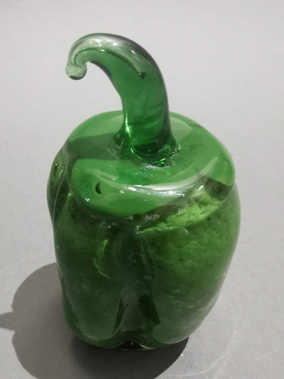 Table Decoration - Natural Green Pepper - Murano Glass Style