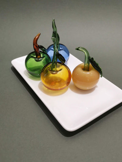 Table Decoration Cherry Apple - Murano Glass Style