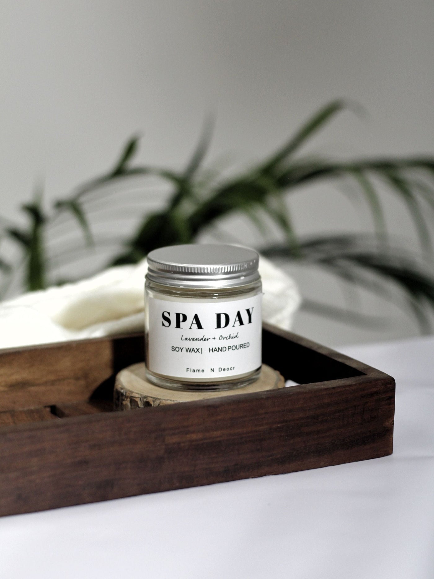 Spa Day Silver Lid Candle