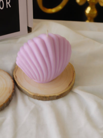 Lavender Shell Candle