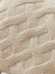 Cushion Cover - Knitted Soft White