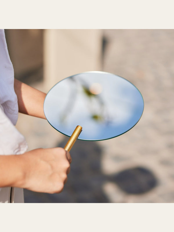 Gold Plated Handle Mirror