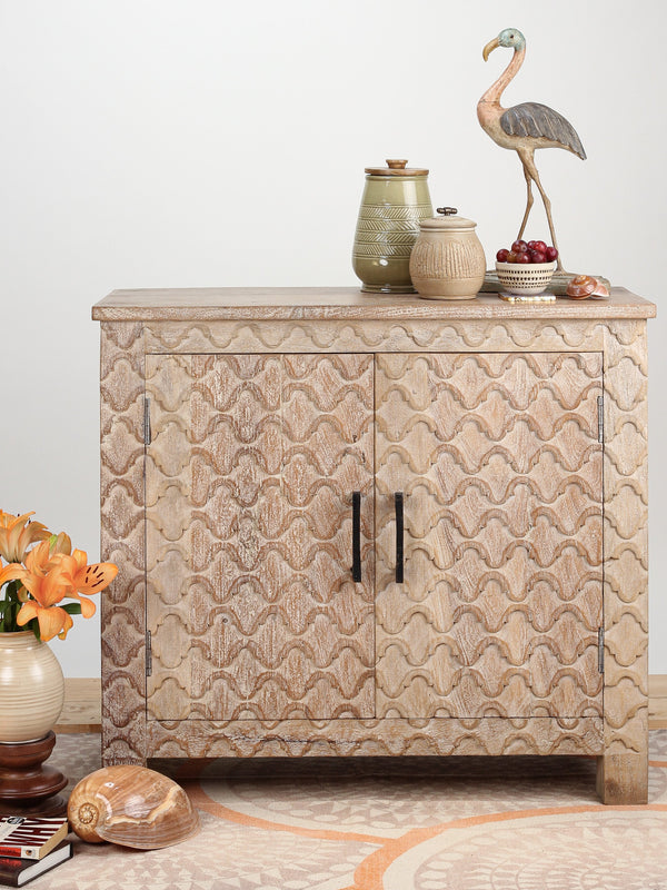 Ocean Hand Carved Cabinet