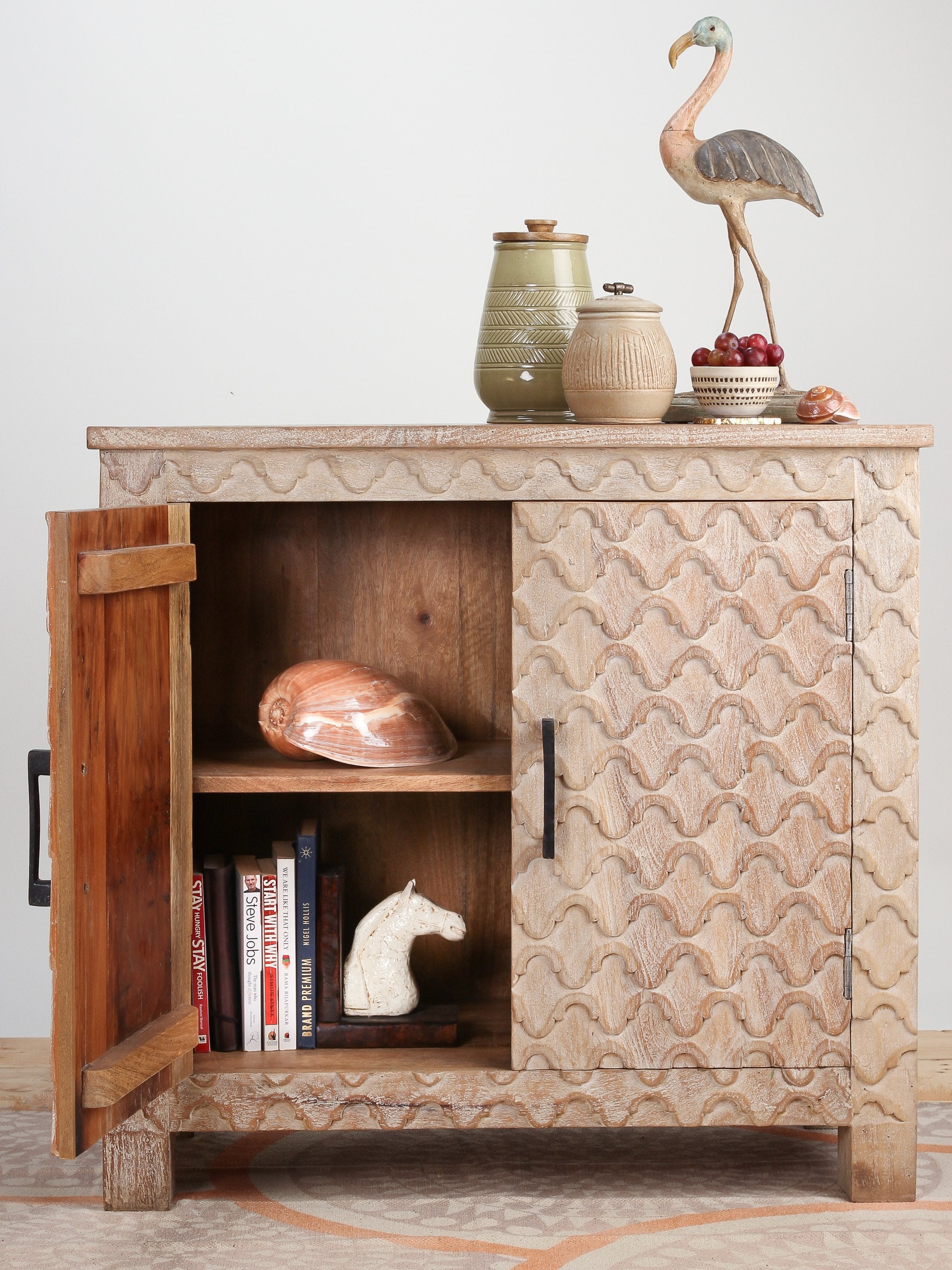 Ocean Hand Carved Cabinet