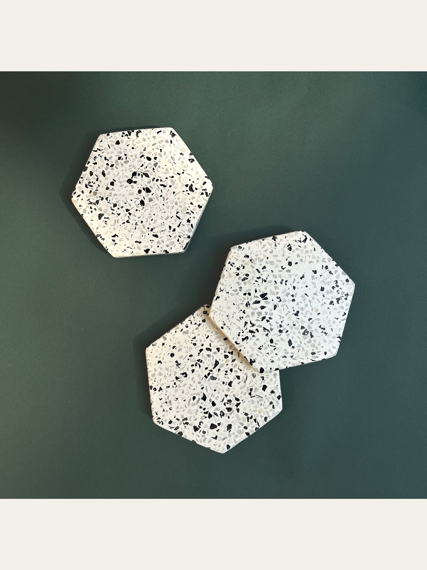 Hexagon Terrazzo Coasters