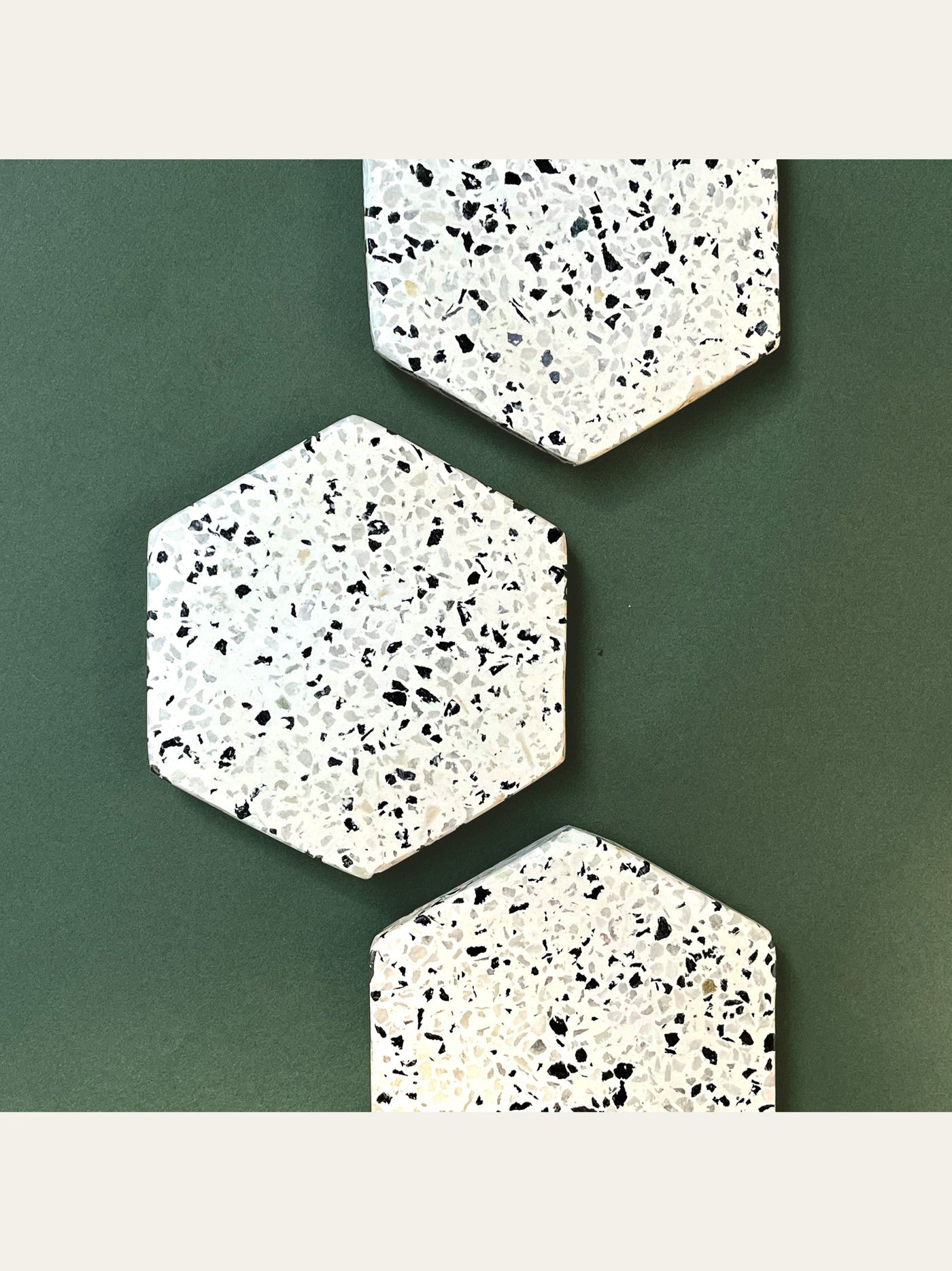 Hexagon Terrazzo Coasters