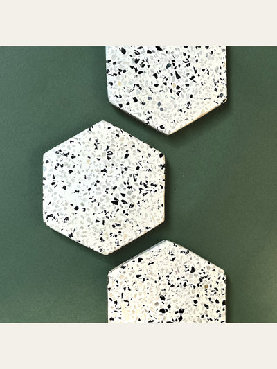 Hexagon Terrazzo Coasters