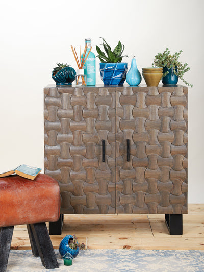 Mod Weave Textured Cabinet